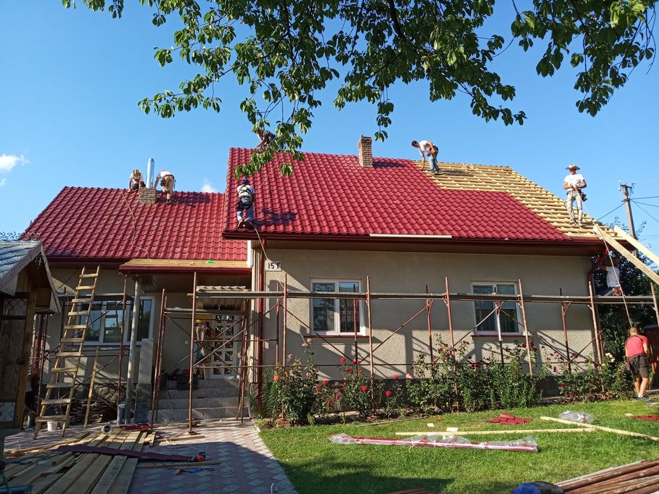 Перекрывание  старых крыш. Кровельные работы. Ремонт стропильной систе