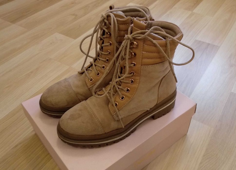 DeeZee Trapery, trzewiki zamszowe r. 37