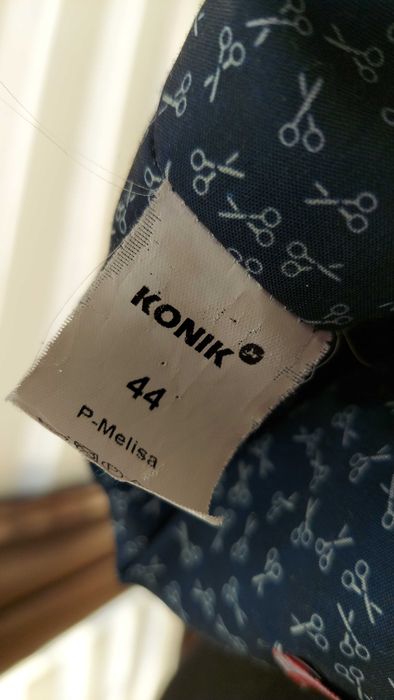 Płaszcz wełniany damski w jodełkę Konik rozm.44