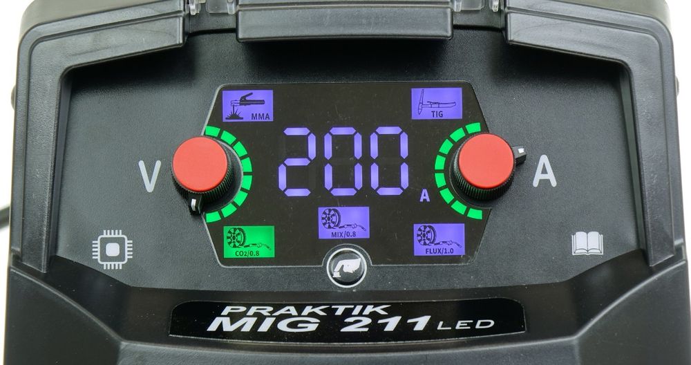 spawarka migomat mig\mma\TIG  praktik 211 synergia led ideal zestaw