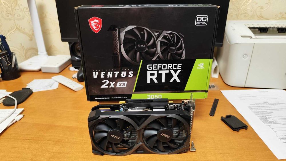 Продам Видеокарту MSI PCI-E GeForce RTX 3050 8GB DDR6 (на гарантии)