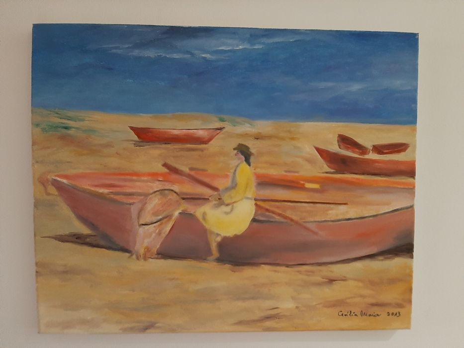 Tela em óleo, dimensões 50x40cm