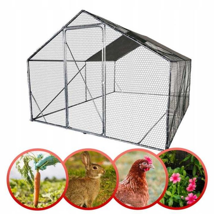 NOWA*wysyłka woliera 3x3m dla kur klatka kurnik kaczek gęsi królików