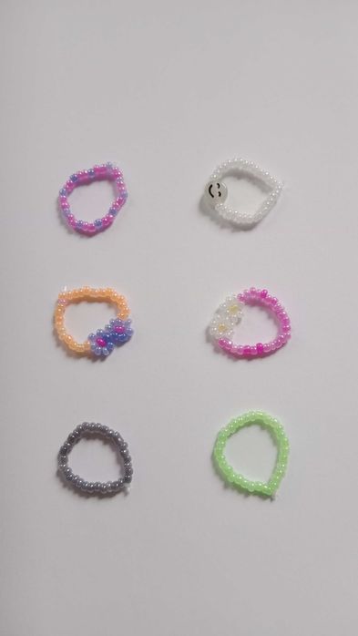 Pierścionki zestaw 6 sztuk ręczna robota. Polecam