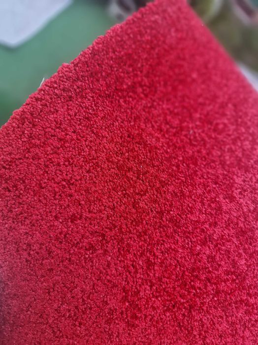 Wykładzina Shaggy Dywan   czerwony nowy okazja 4m