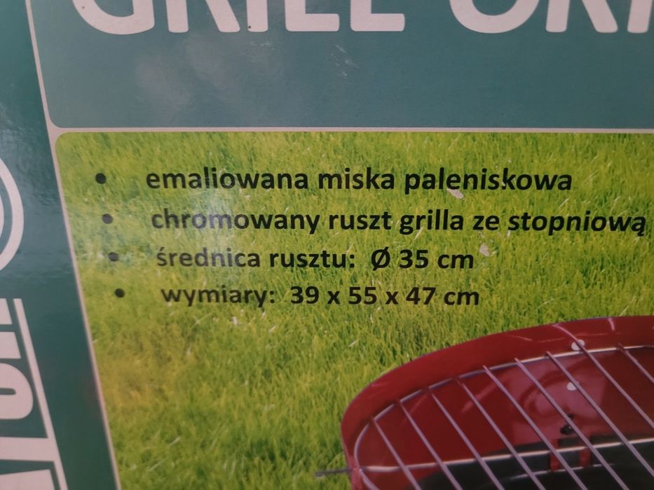 Grill węglowy okrągły