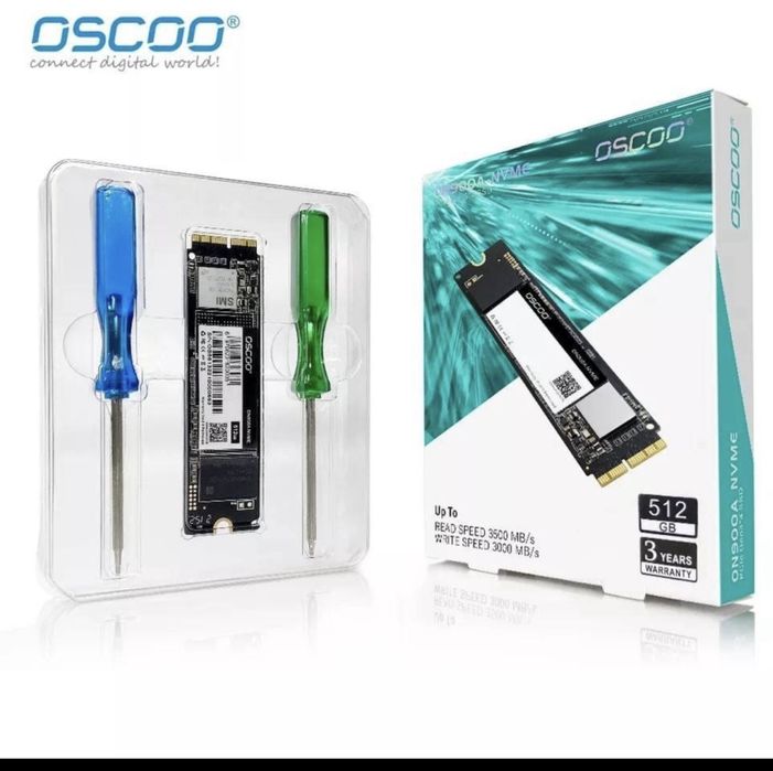 Жосткий диск OSCOO ON900A SSD 512GB для Apple MacBook Air Pro iMak