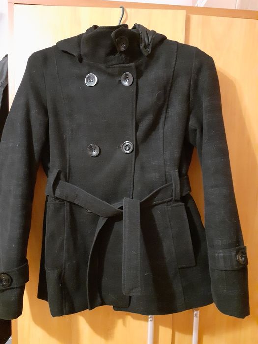 Płaszcz damski z  kapturem