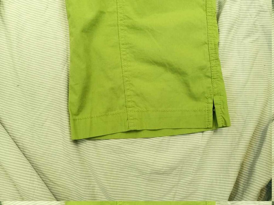 spodnie damskie 3/4 zielone