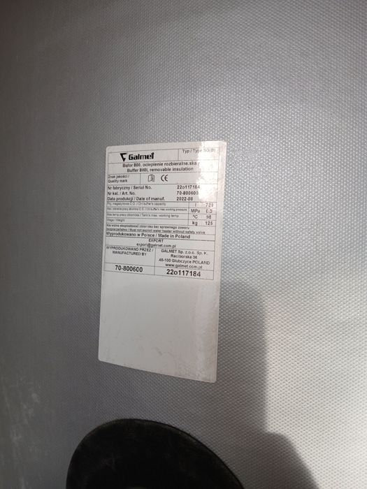 Kocioł mpm ds 14kw na drewno. Bufor Galmet 800l . Sterownik