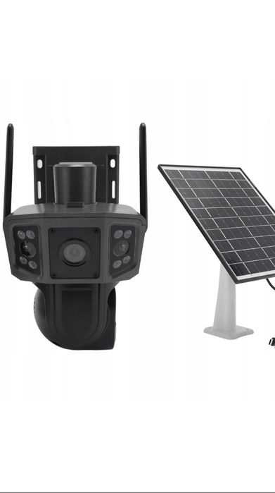 Kamera SIM KARTA solarna  2X  360 STOPNI 4K Wyprzedaż
