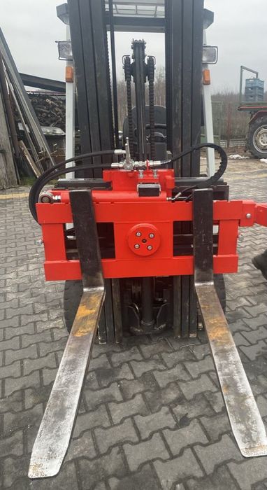 Obrotnica do wózka widłowego MONTAŻ  TUR wywrotnica na euroramke