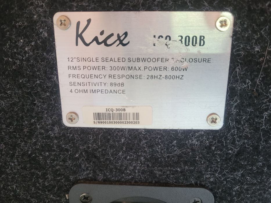 Продам комплектом Сабвуфер Kicx +підсилювач  Supra