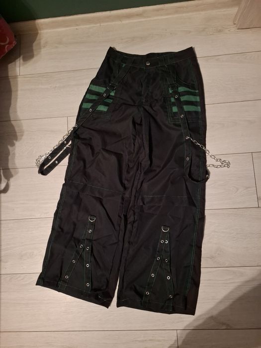 Super szerokie spodnie M gothic cybergoth punk rock