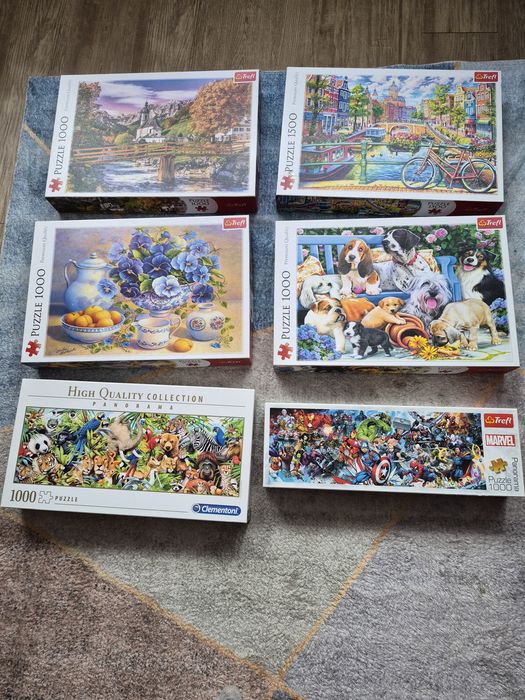 Puzzle x 6  Trefl i Clementoni