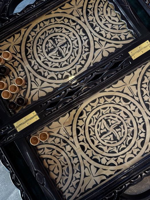 Нарди кейс різбляні з дерева липи