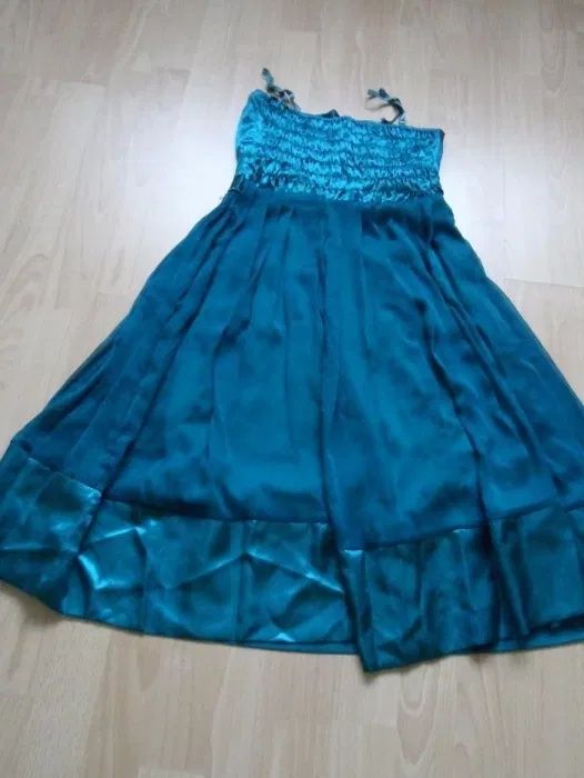 Sukienka 36 S, kolor turkus