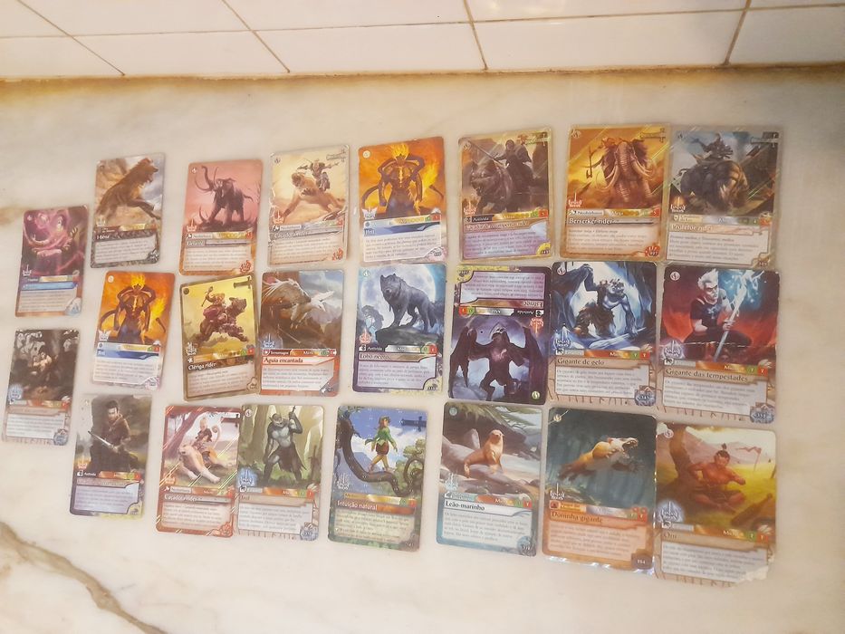 Conjunto de 24 Cartas Coleccionáveis Fantasy Riders