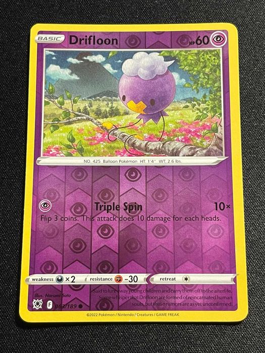 Carta Pokémon Drifloon 63/189 Astral Radiance