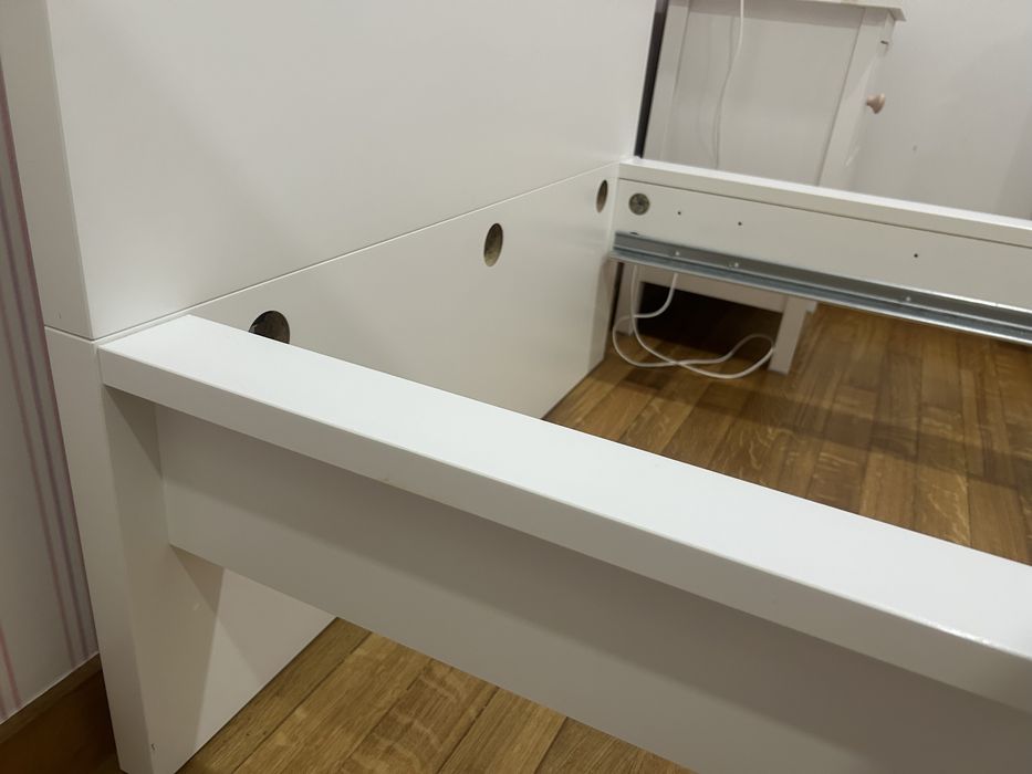 Cama ikea malm 90X200 + estrado + colchão