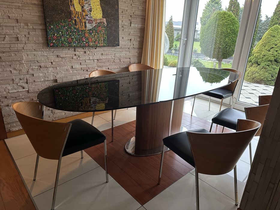 Stół Calligaris Kler165/255/105 Zesraw Krzesła Calligaris 6szt Idealne