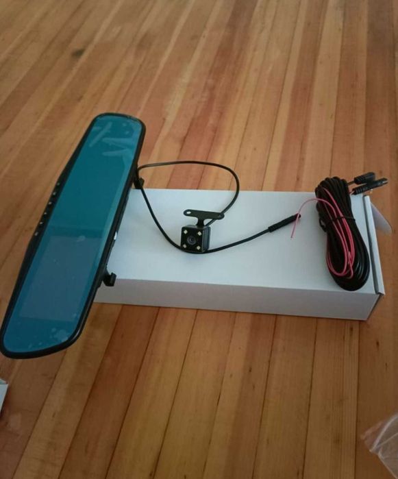 Автореєстратор дзеркало з камерами на дві камери задня і передня