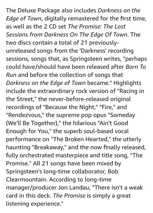 Springsteen BOX 3 Cd +3Dvd