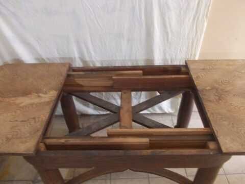 Stary przedwojenny stół dębowy rozkładany