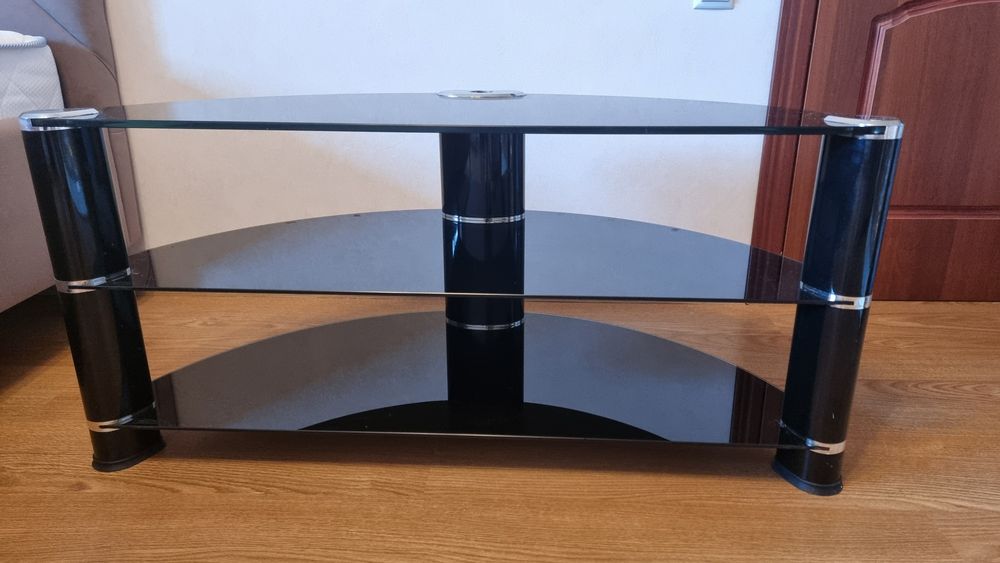 Тумба під телевізор скляна