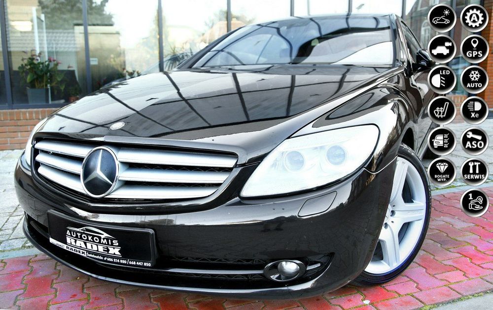 Mercedes-Benz CL Serwis ASO|Bezwyp.100%| FV23%|1 Ręka|FuLL Opcja|NightVis|BiXenon|