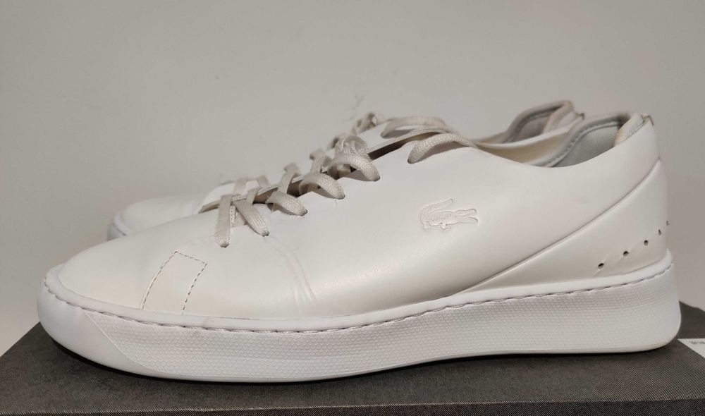 Buty Lacoste 42 27cm białe skórzane męskie