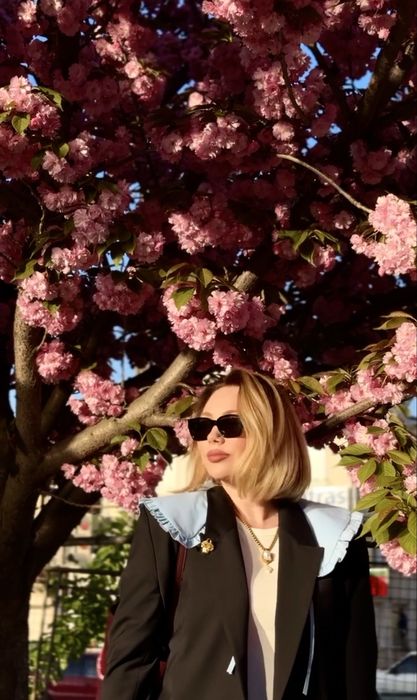 Комірець хмарка блакитний рюши Skripka Україна