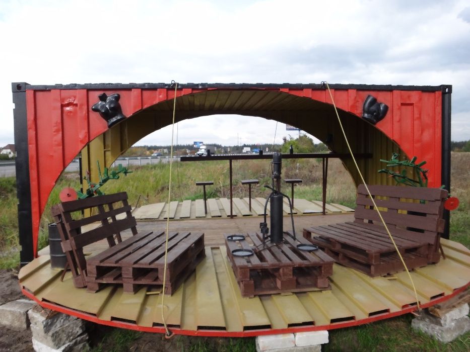 Контейнер 20 морской ПЕРЕОБОРУДОВАНИЕ: винный погреб, подвал, насосная