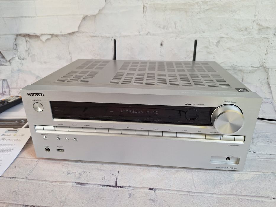 7.2 Onkyo TX-NR646 Wi-Fi BT Atmos DTS:X 4K60P Hi-Res Spotify