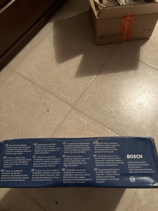 Discos de Travão BOSCH (cx 2 uni.) 0 986 478 979 - BD876