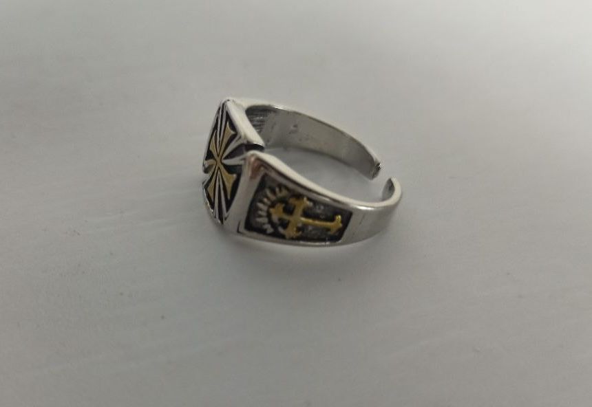 Кольцо Chrome Hearts крест реп хром хартс y2k rap кільце перстень ring
