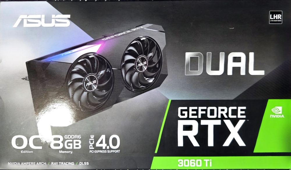 Відеокарта Asus RTX 3060 Ti Dual OC V2 8GB GDDR6 | Чудовий стан
