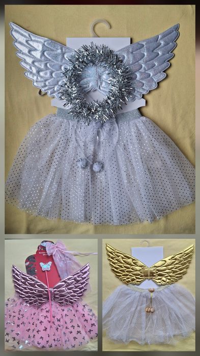 2-6років Ангел дитячий костюм маскарадний сукня крила поні єдиноріжка