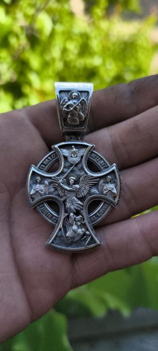 Срібний хрестик 40г серебряний крестик кулон ладанка срібло 925 крес