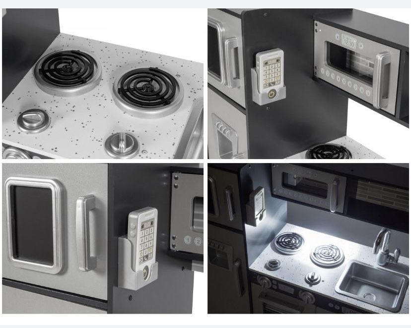 Дерев’яна іграшкова кухня для дітей нова Детская кухня