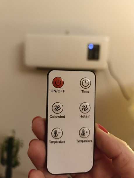 обігрівач настінний + кондиціонер 2в1 тепловентилятор з пультом дуйка