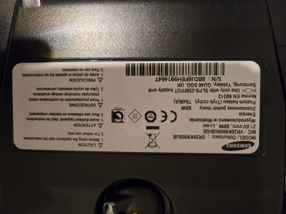 Odkurzacz Samsung Cyclone Force