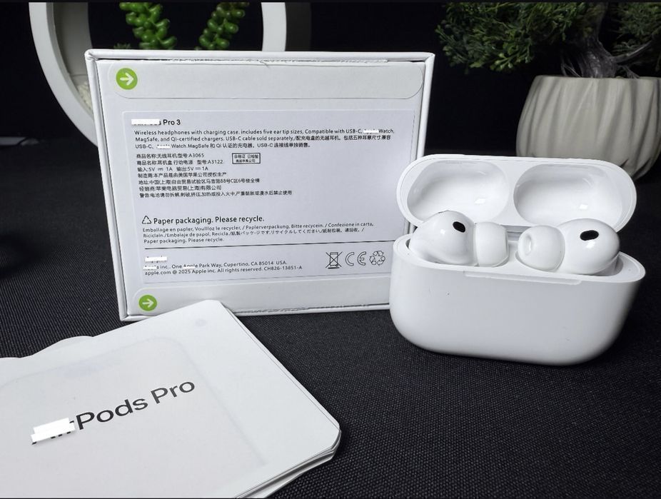 AirPods Pro 3  (2026) • ANC (шумодав) • Airoha Chip • Анімація • Гарантія  • Бездротові навушники Apple