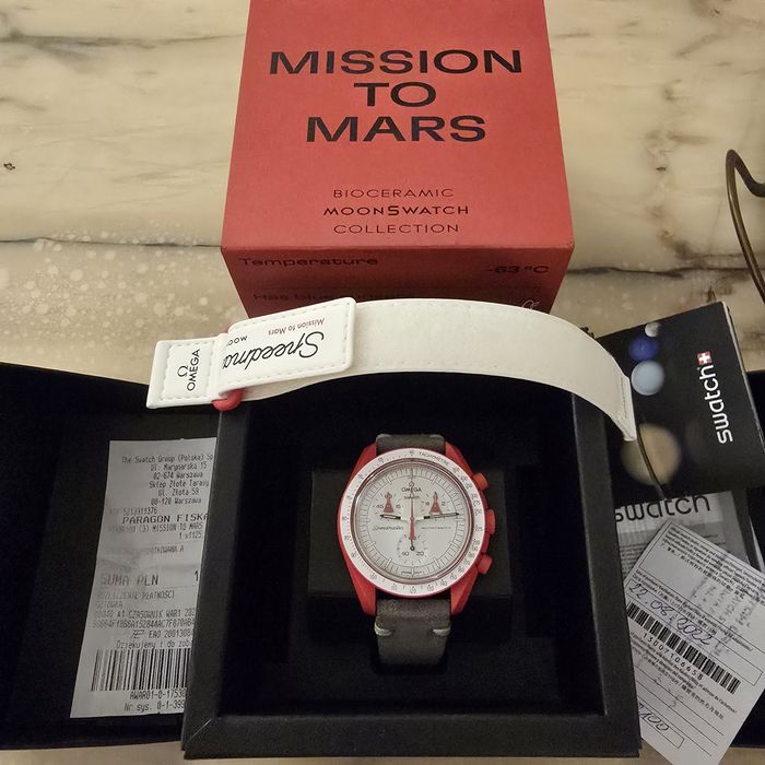 Omega x Swatch Zegarek  Moonswatch Mission To Mars