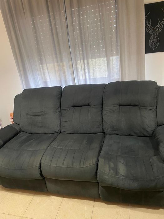 Sofá 3 lugares, 2 lugares elétricos (Conforama)
