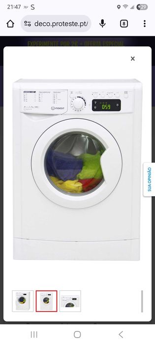 Maquina roupa indesit