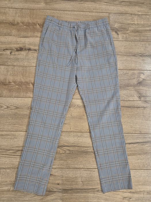 Spodnie w kratę męskie slim H&M, roz. S