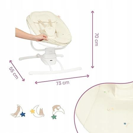 Badabulle Leżaczek Bujaczek Buddy Creme