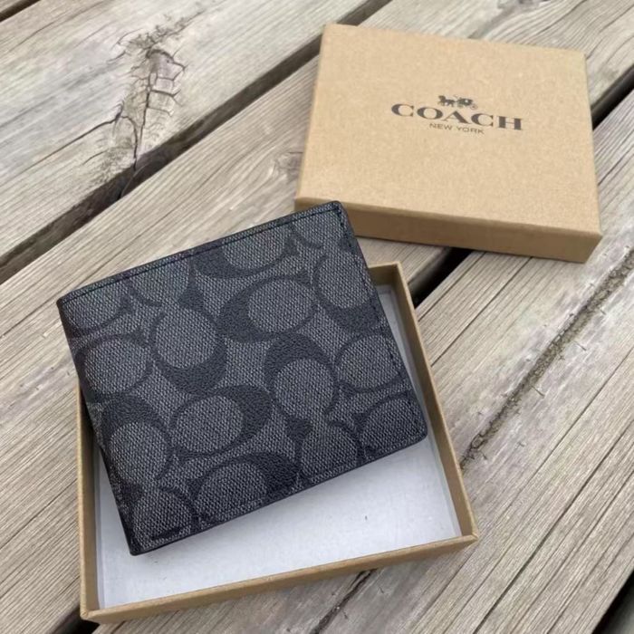 Стильный  мужской кошелек портмоне Coach Коач монограмма