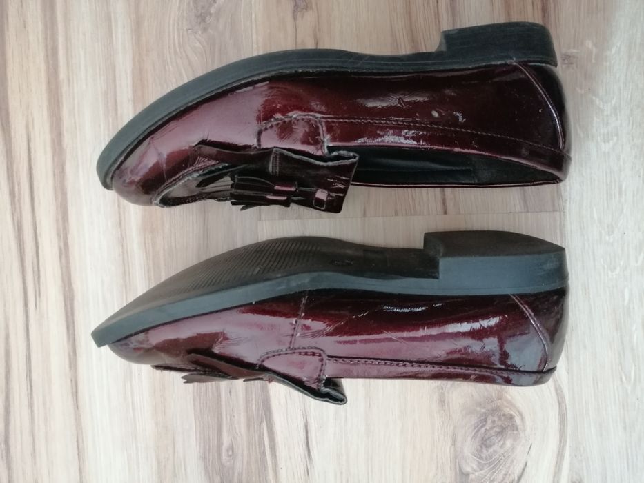 Śliwkowe mokasyny damskie New Look  38